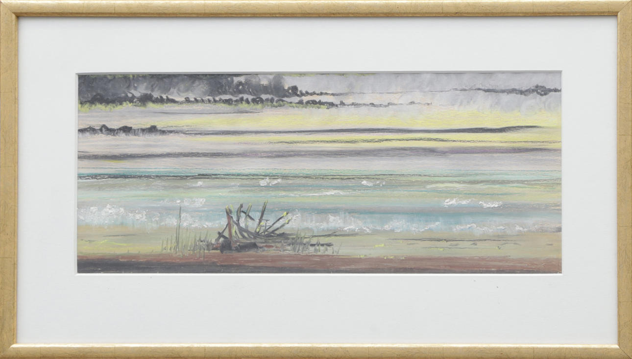 ERIC SÖDERBERG. TECKNING, oljepastell 