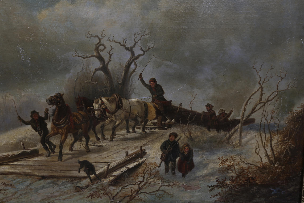 OIDENTIFIERAD KONSTNÄR. signerad och daterad Rudolph Damm, 1875, olja på duk.