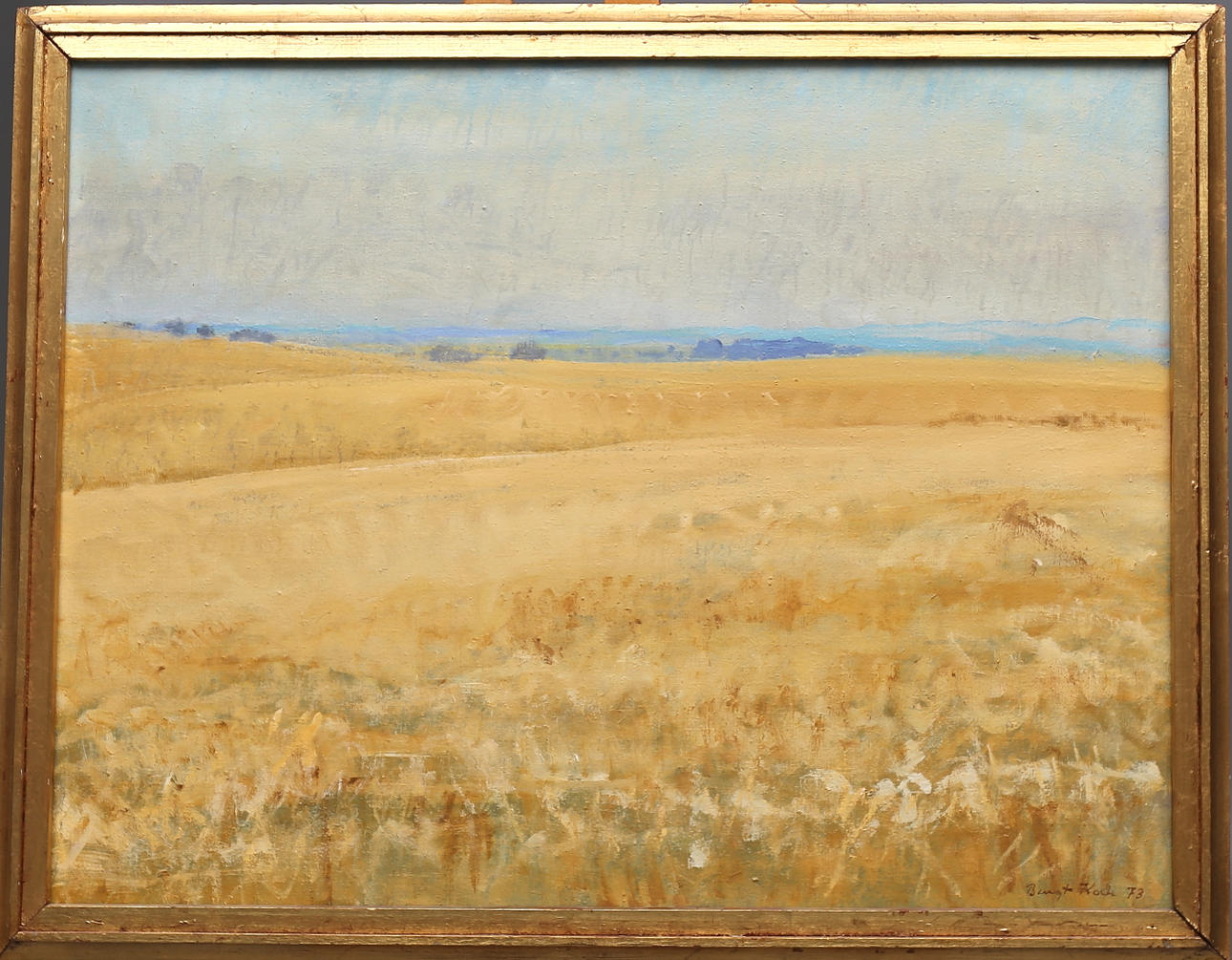 BENGT KOCH. Landskap en sensommerdag, olja på duk, signerad och daterad 77.