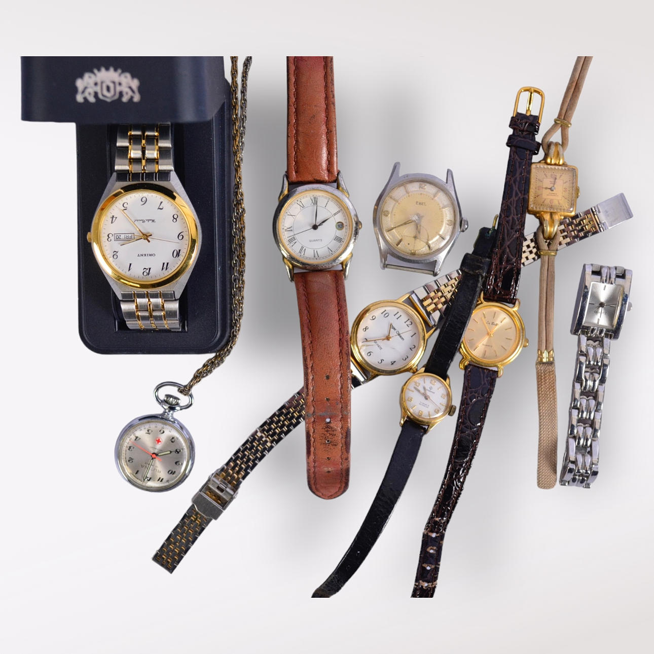 WRISTWATCH, 9 pieces, blue Ebel.