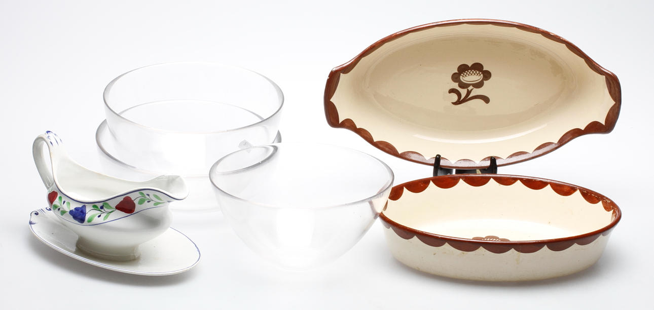 GLAS och KERAMIK, Orrefors samt Gustavsberg.