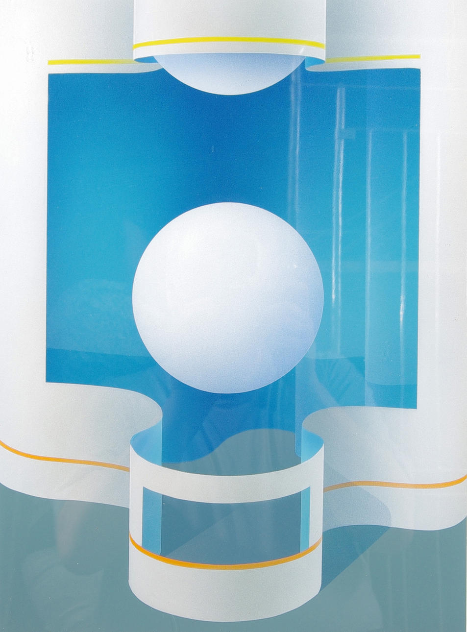 BJÖRN CARLÉN. "I kropp", färglitografi, signerad -85.