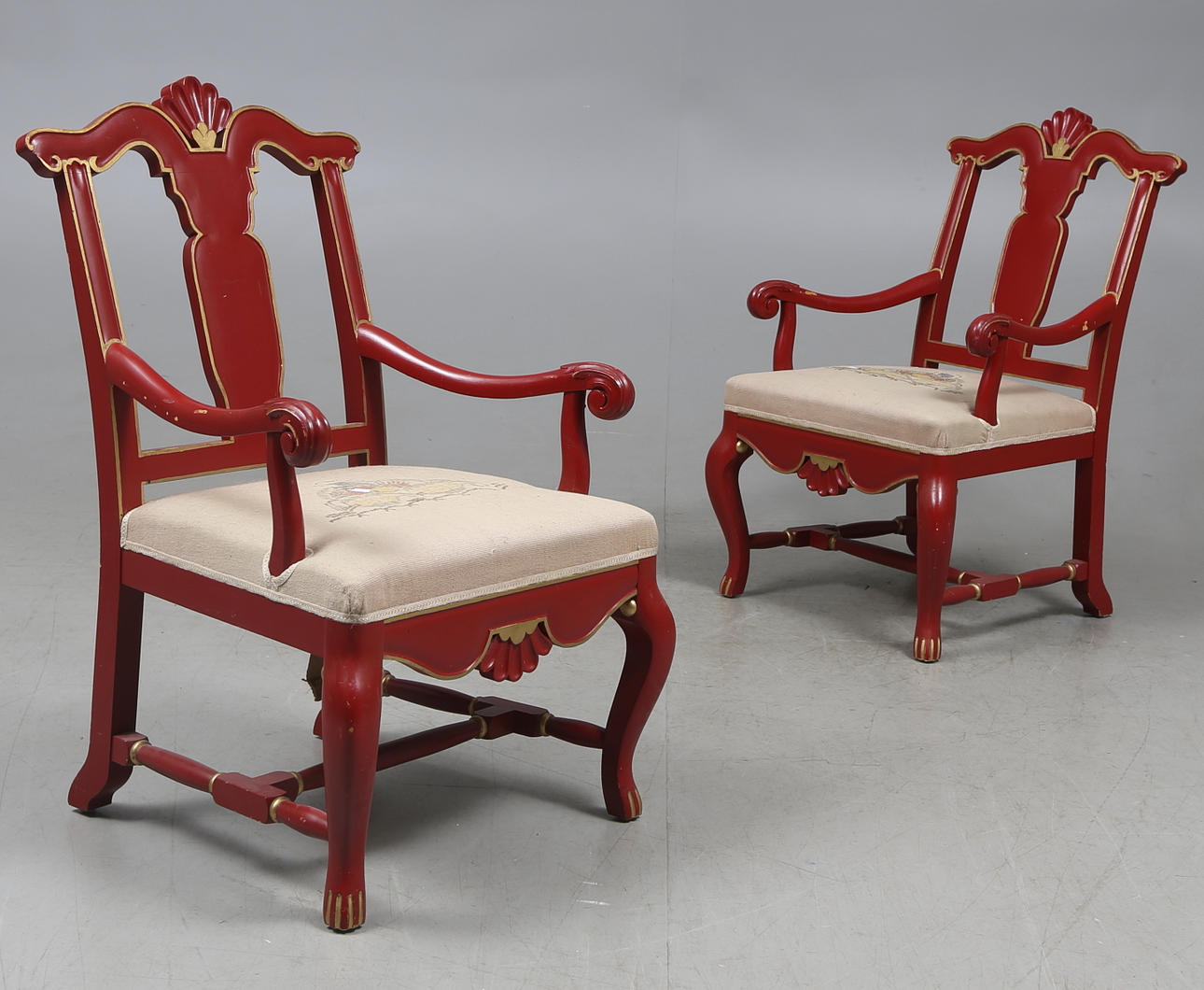 SITTGRUPP, 3 delar, rokokostil, 1900-talets första hälft.