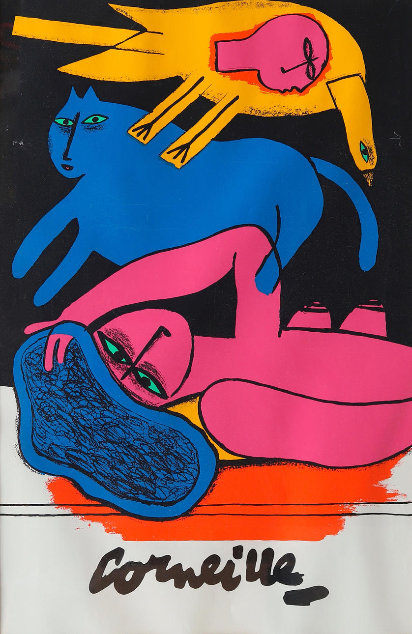 PLAKAT, silketryk, Corneille.