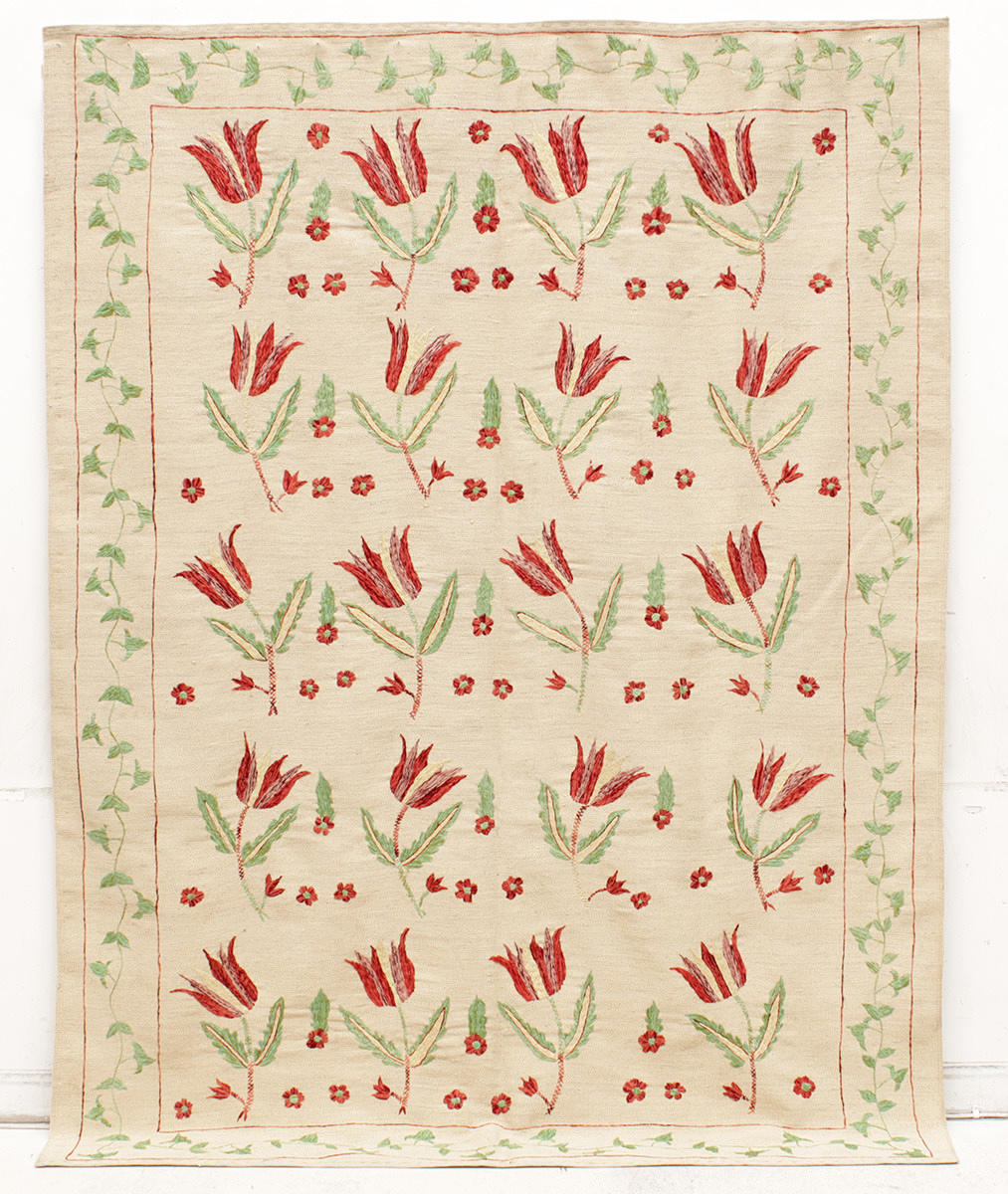 MATTA, Orientalisk, ljus Kelim, Uzbak, 246 x 190 cm.