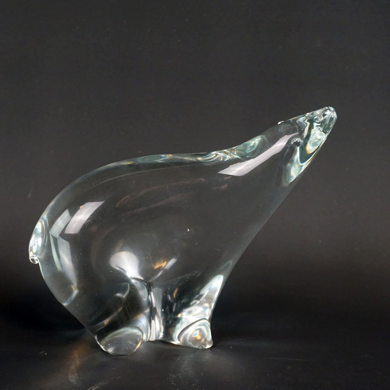 ISBJÖRN, glas, Målerås, signerad.