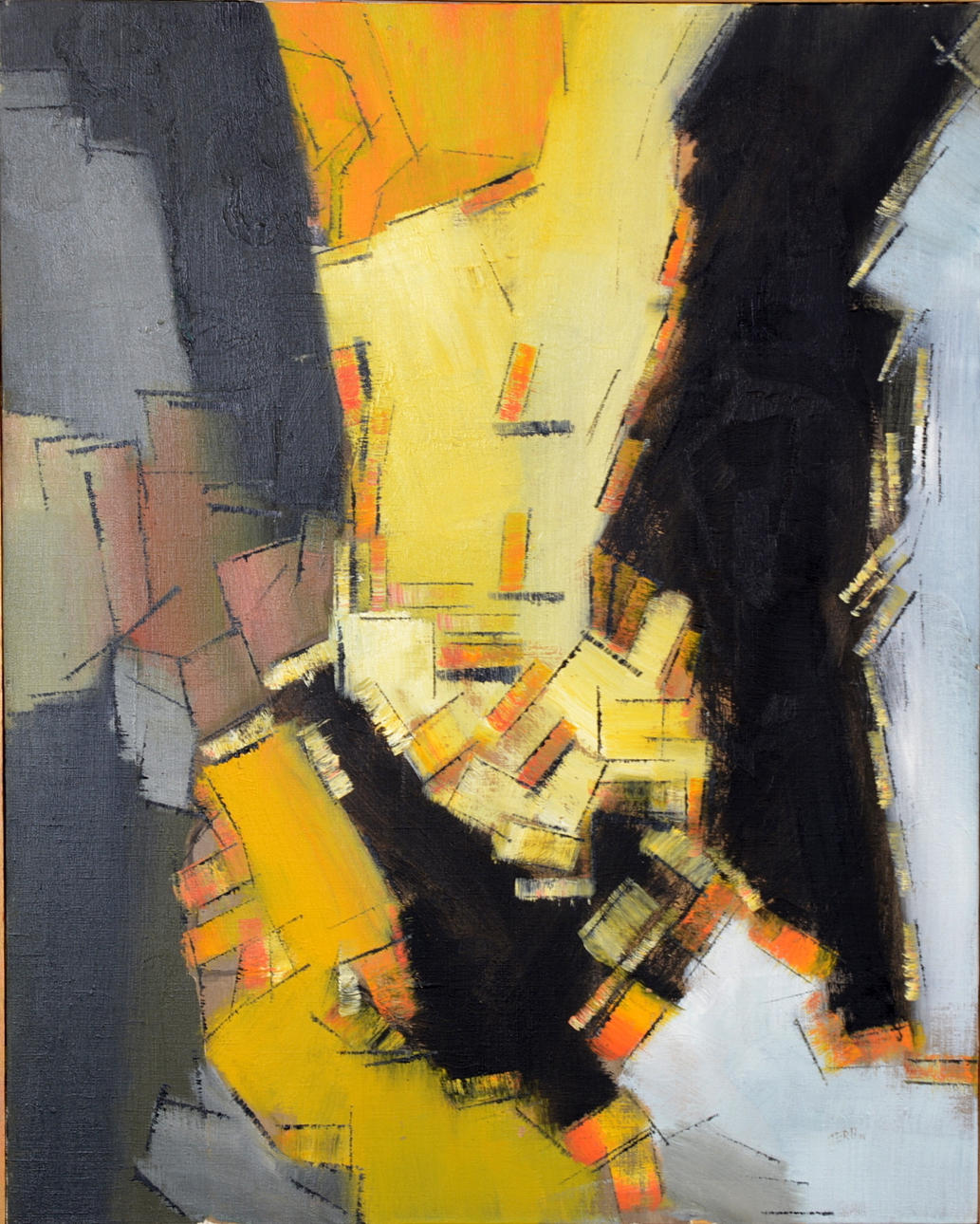 OIDENTIFIERAD KONSTNÄR. Olja på duk.