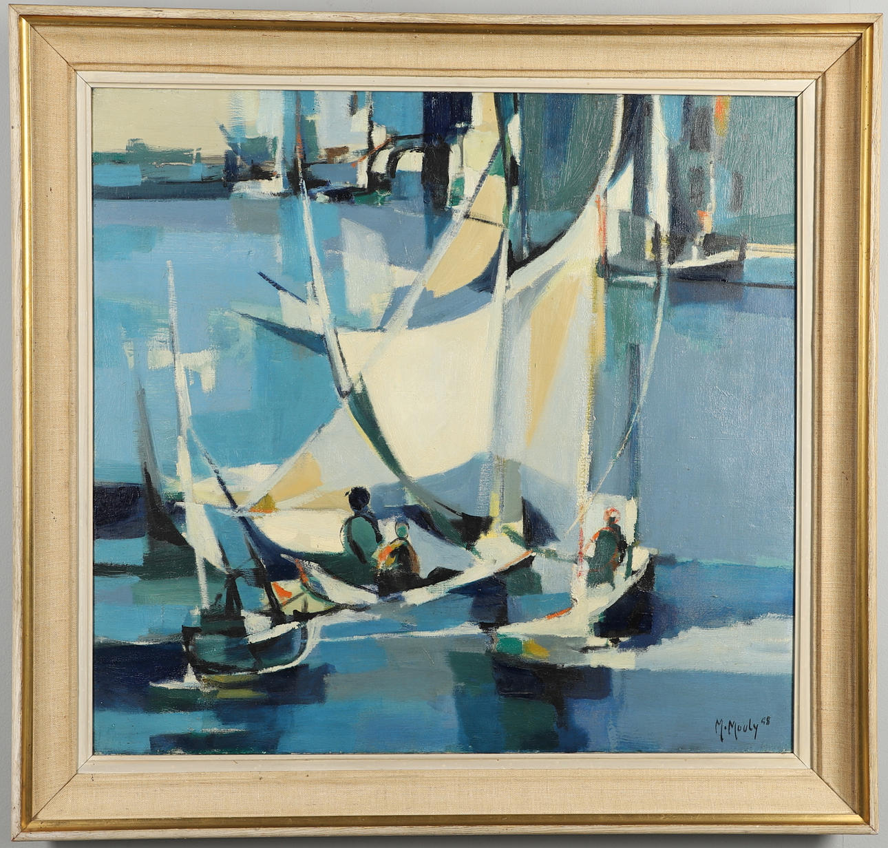 MARCEL MOULY (1918-2008). LES VOILES BLANCHES (5).