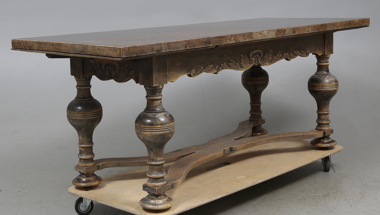 BIBLIOTEKSBORD, barockstil, 1900-talets första hälft.