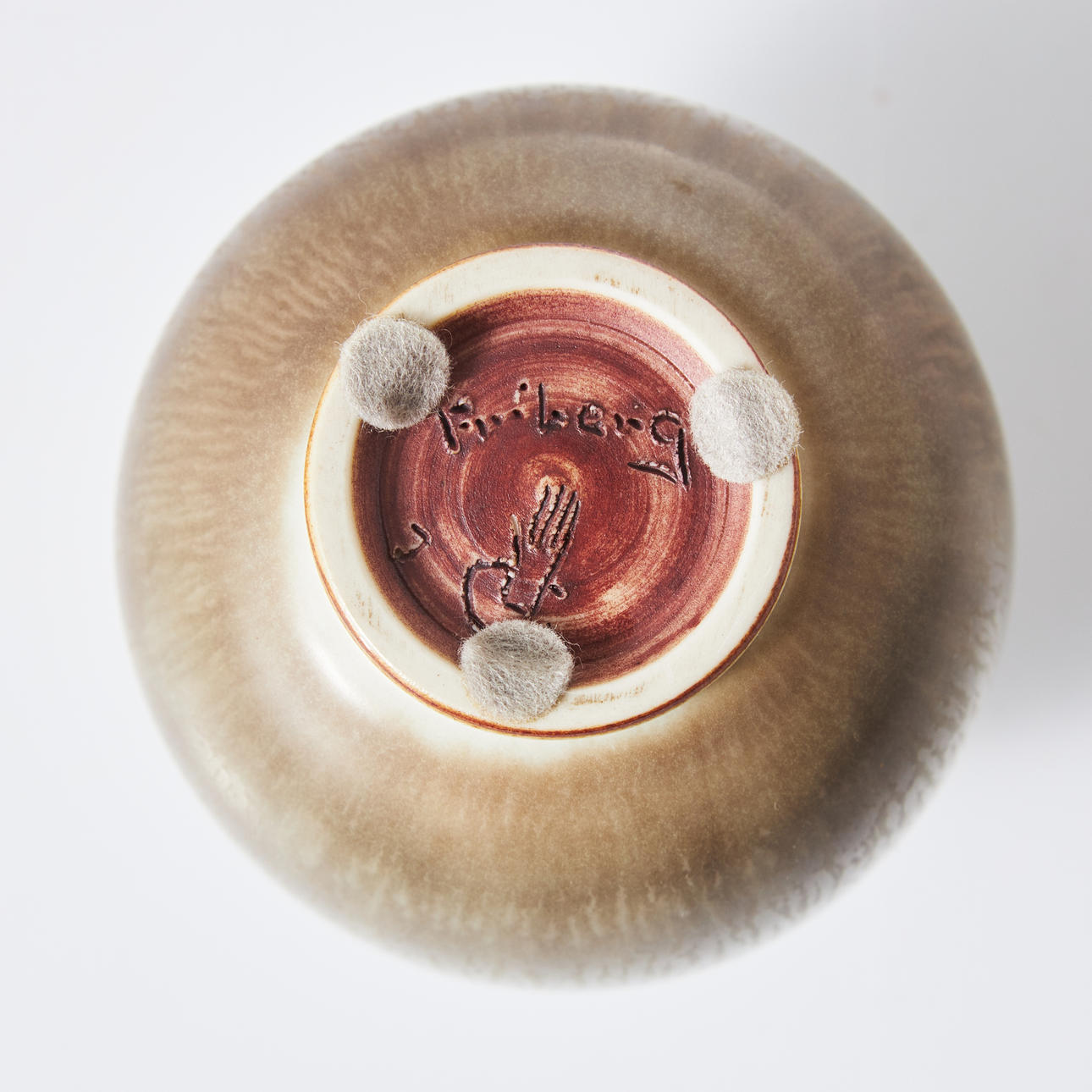 BERNDT FRIBERG. Vase, stoneware, signed, Gustavsberg's studio