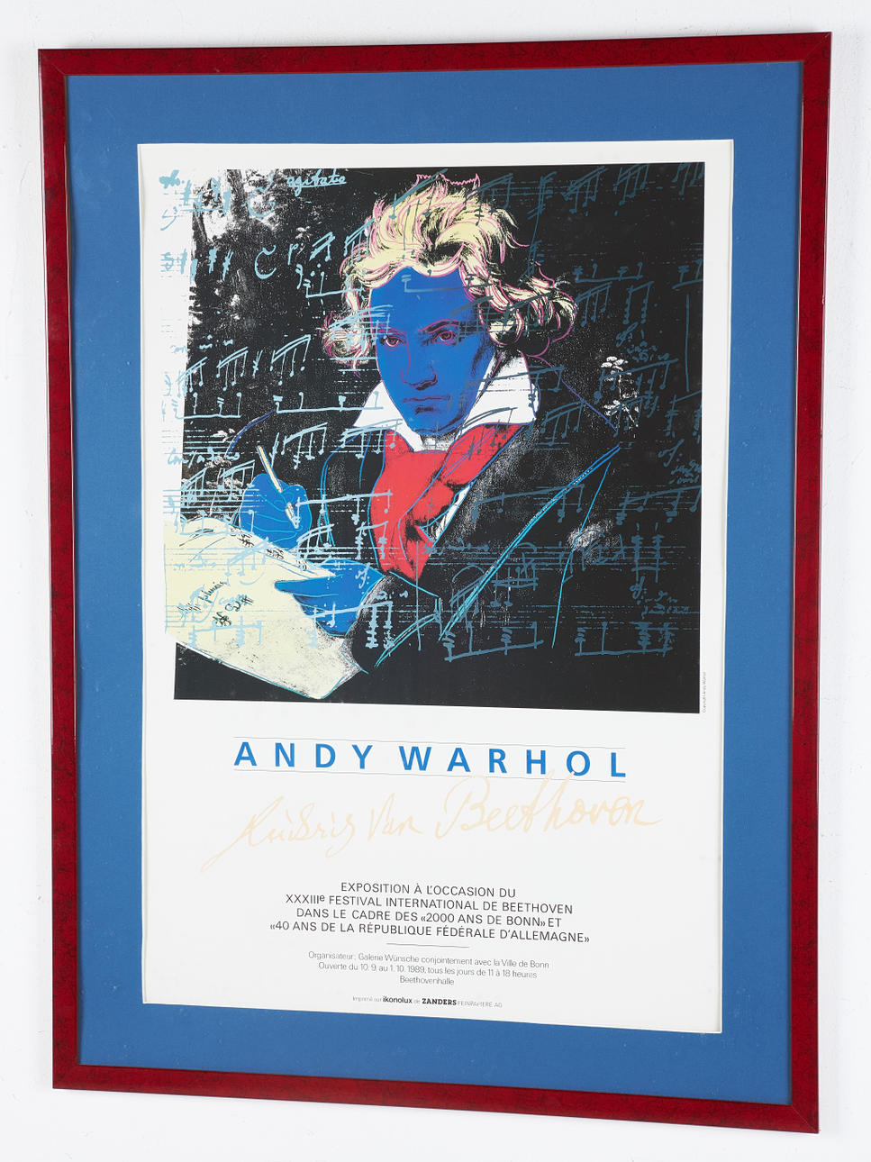 POSTER, Andy Warhol's Ludwig van Beethoven, music festival