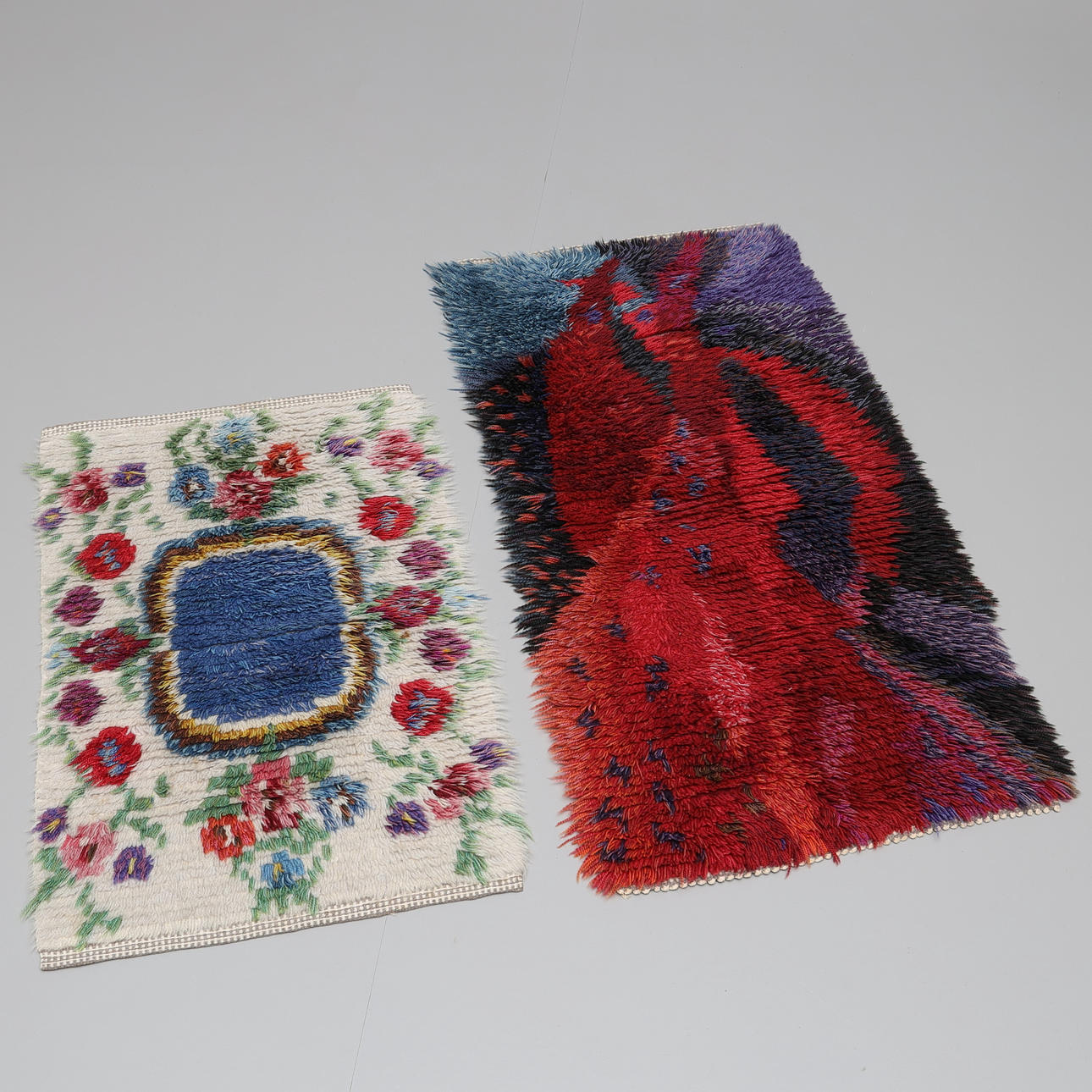 Rya tæpper, uld, senere del af det 20. århundrede.