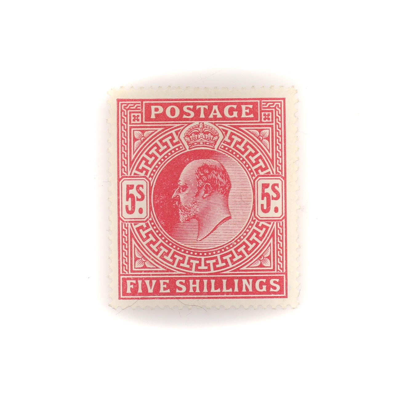 EDUARDO VII: 1902 - 1910 CINCO CHELINES ROJOS.