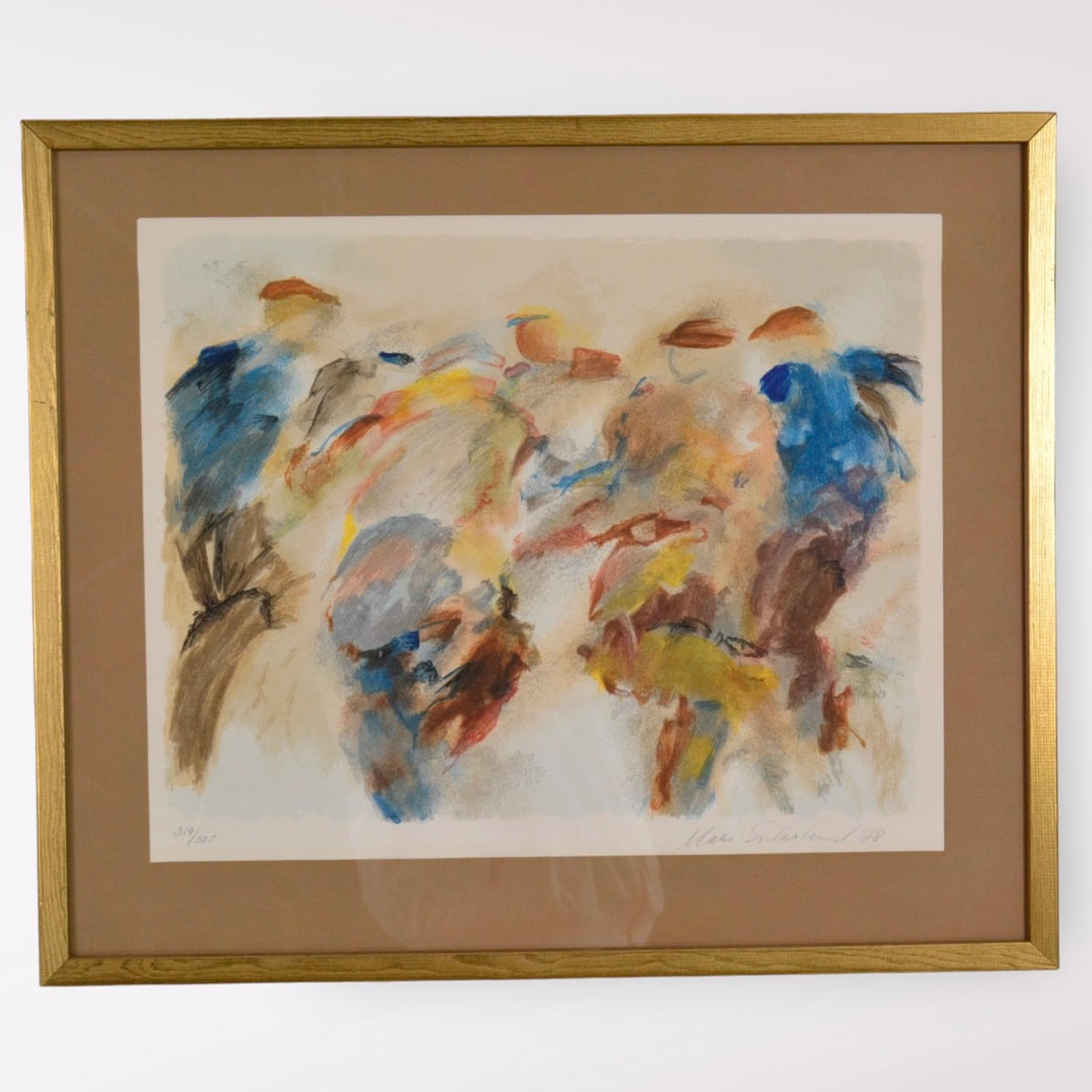 MARI SÖDERLUND. Färglitografi.