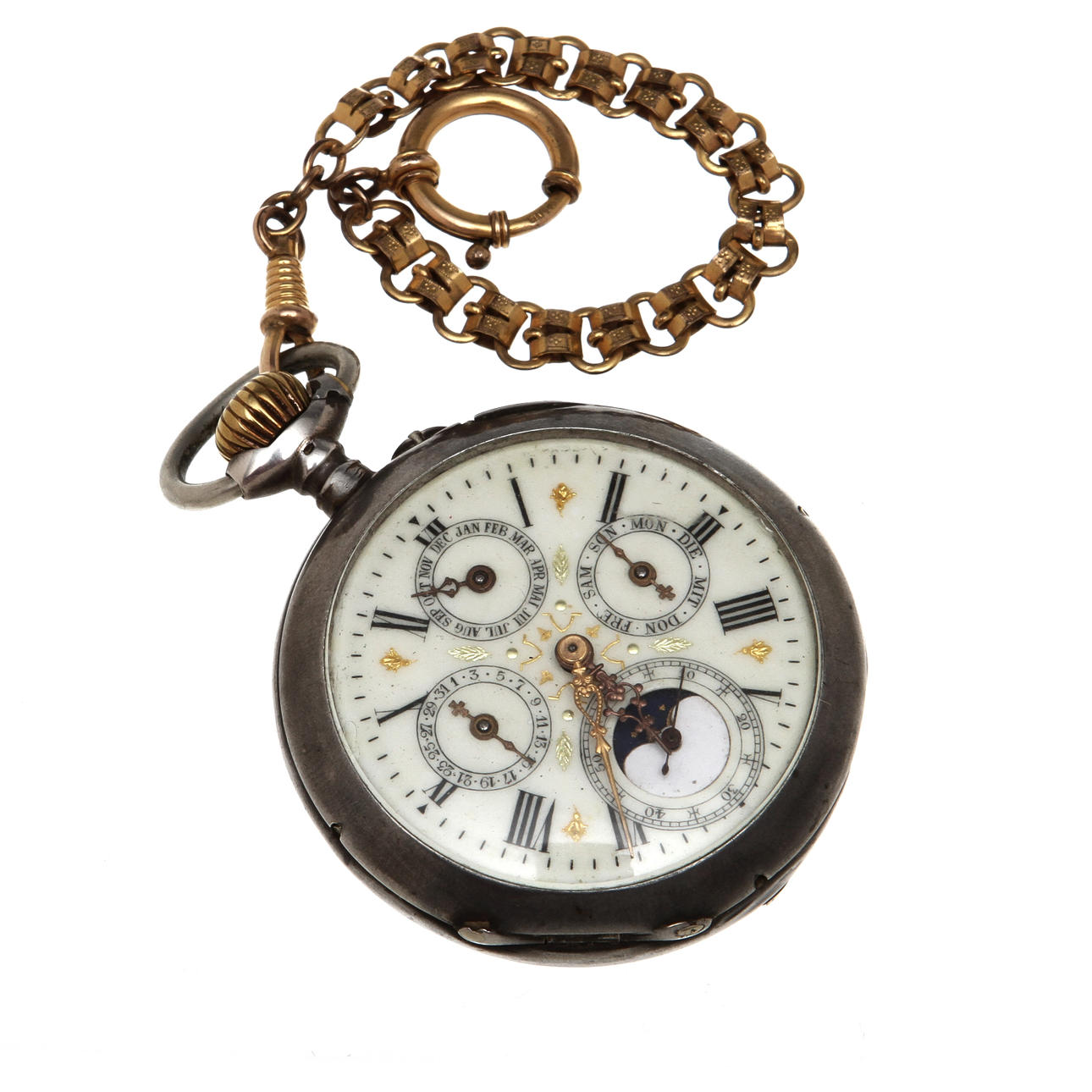 FICKUR, mestadels silver, Quantieme.