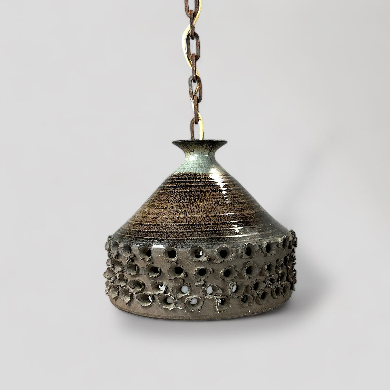 ERIK GLUD. ceiling lamp, pendant model, stoneware, Denmark.