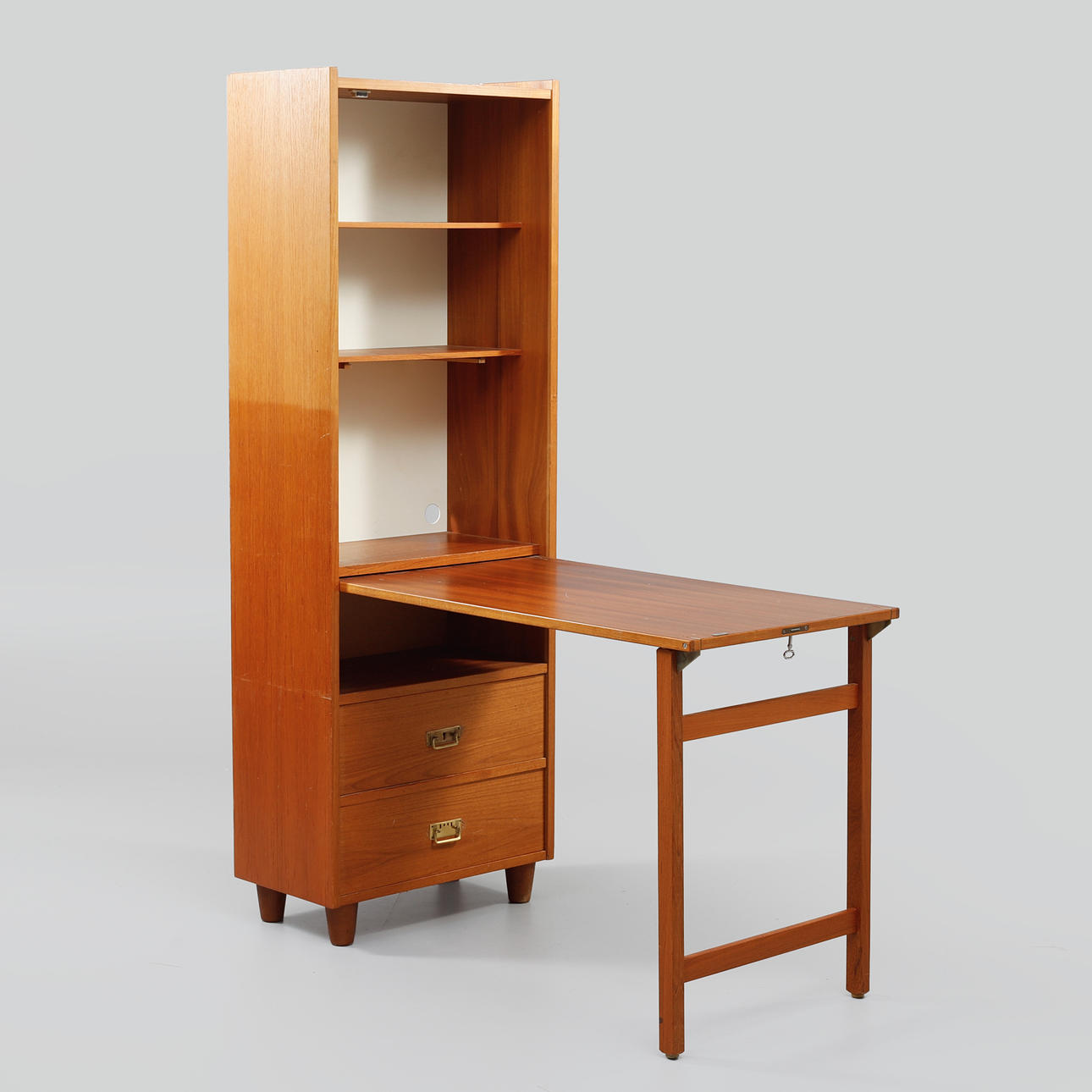 SKÅP MED SKRIVBORD, 1900-tal.