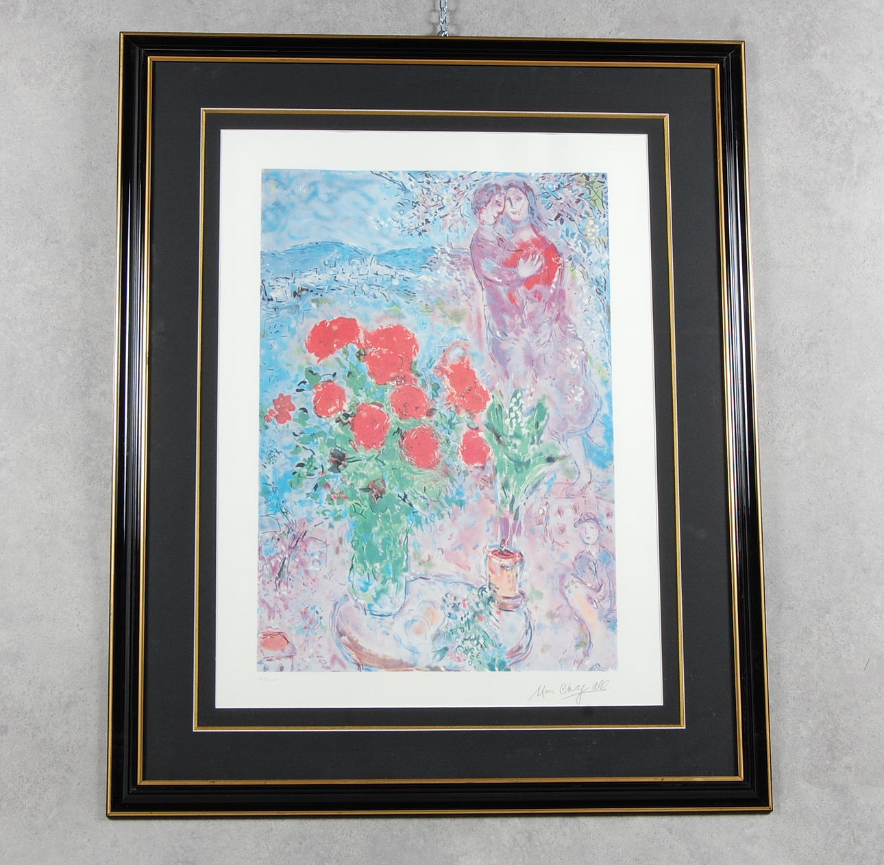 AFTER MARC CHAGALL. Printed leaf, stamp signed, numbered 137/500.