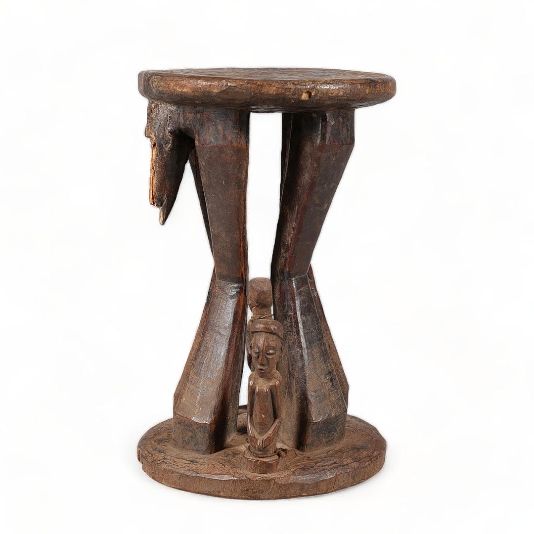 PALL, trä, Luba people, Kongo.