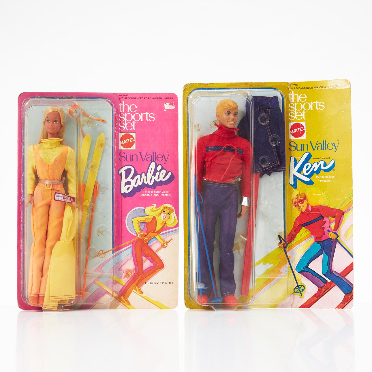 BARBIE, #7806, KEN, #7809, The Sport Set, Sun Valley, Ken marked 