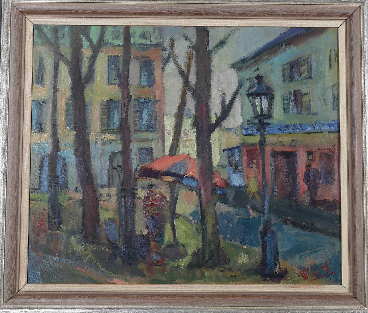 OWE WESSBORN. Olja på pannå, Paris, signerad Wessborn samt daterad 48.