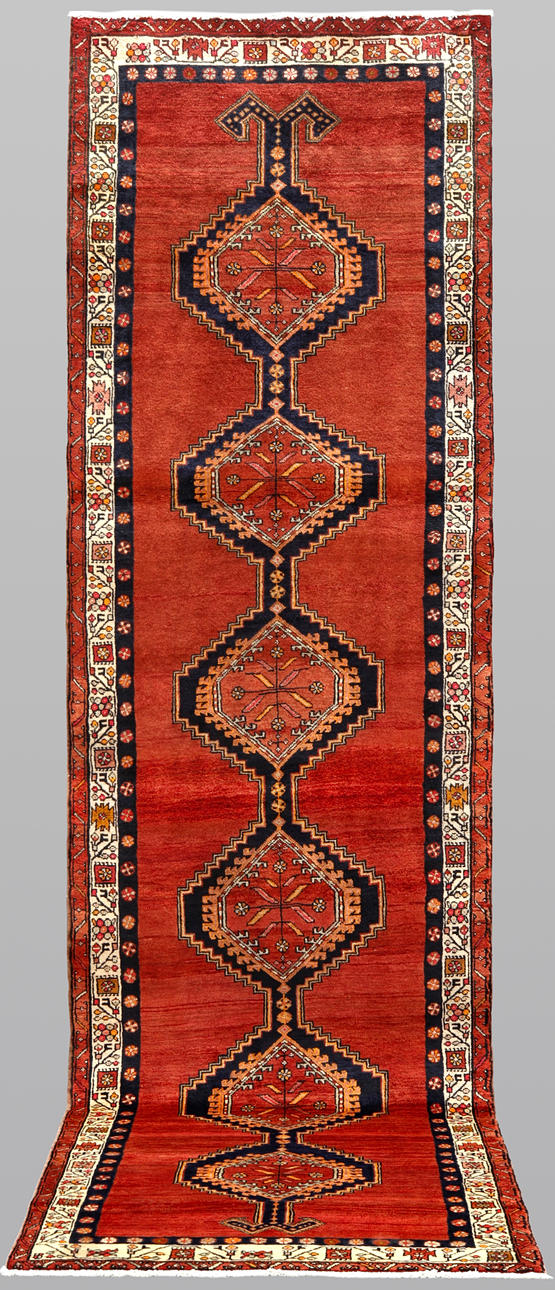 ORIENT CARPET. Täbriz, gallery model, 404 x 110 cm.