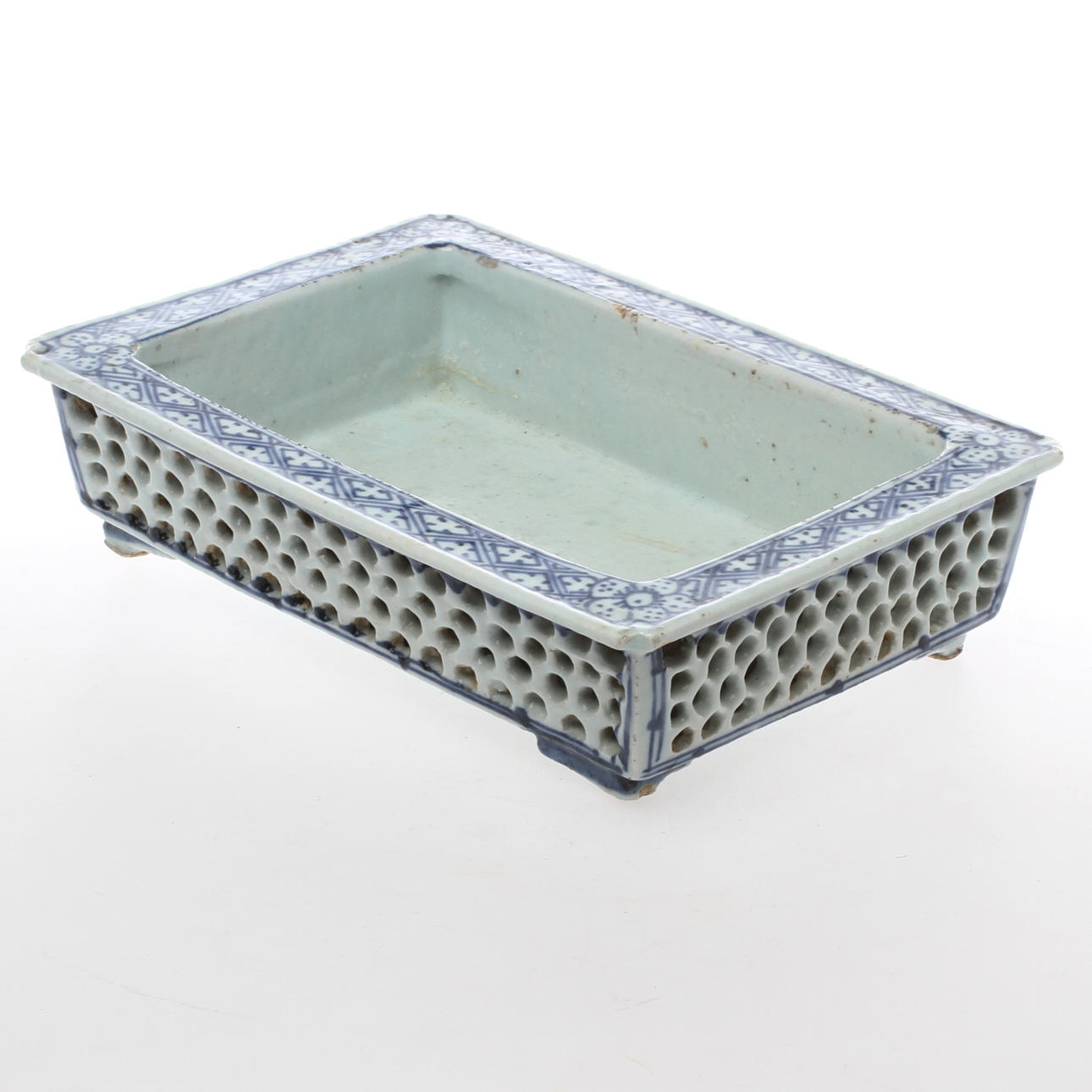 SKÅL på fötter, porslin, Kina, 18/1900-tal.