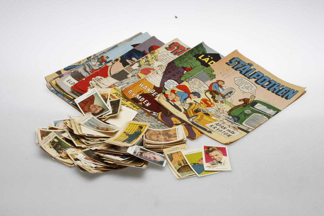 SERIETIDNINGAR och FILMISAR, omkring 1900-talets mitt.