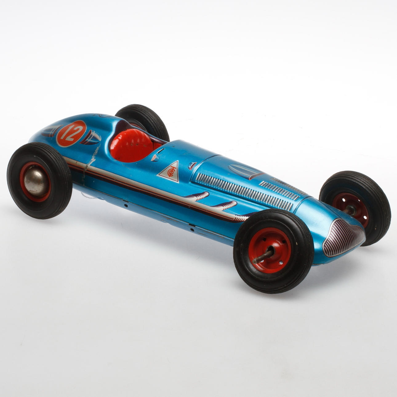 RACERBIL, litograferad plåt, Tipp o Company, Tyskland, 1950-tal.