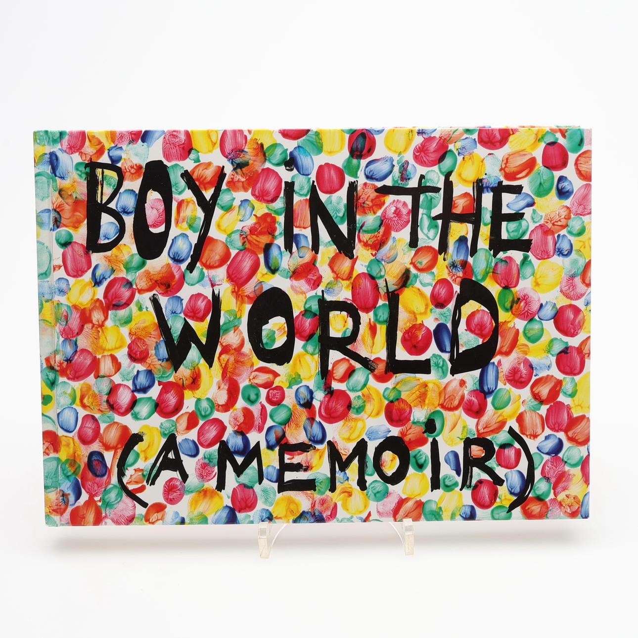 JIM DINE'S BOY IN THE WORLD (A MEMOIR). IT'S ABOUT PINOCCHIO. WITH A VOLUMINOUS DEDICATION IN BLACK INK SIGNED BY JIM DINE.