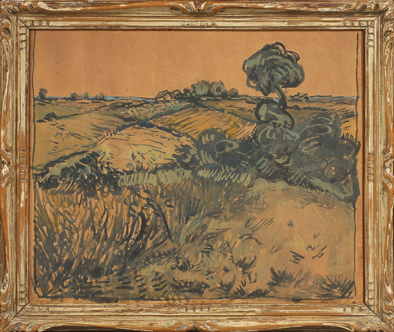 ALLAN ÖSTERLIND. blandteknik, sign.