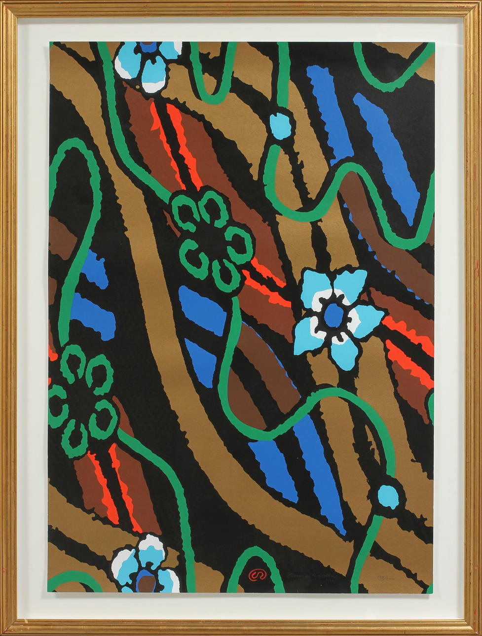 LENNART RODHE. färgserigrafi, sign o numr 134/200.