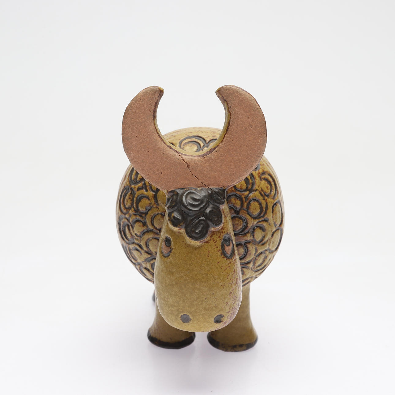 LISA LARSON. A figurine, “Buffel” from the series Jura, stoneware