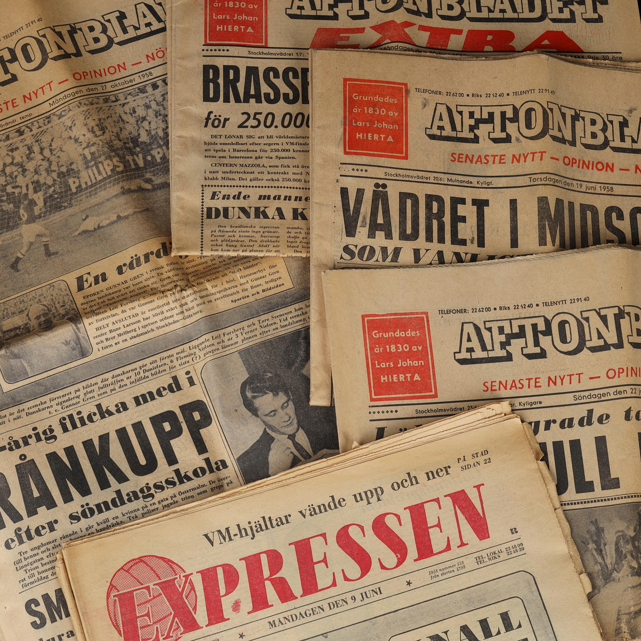 VM-58, 5 daily newspapers, 1958.