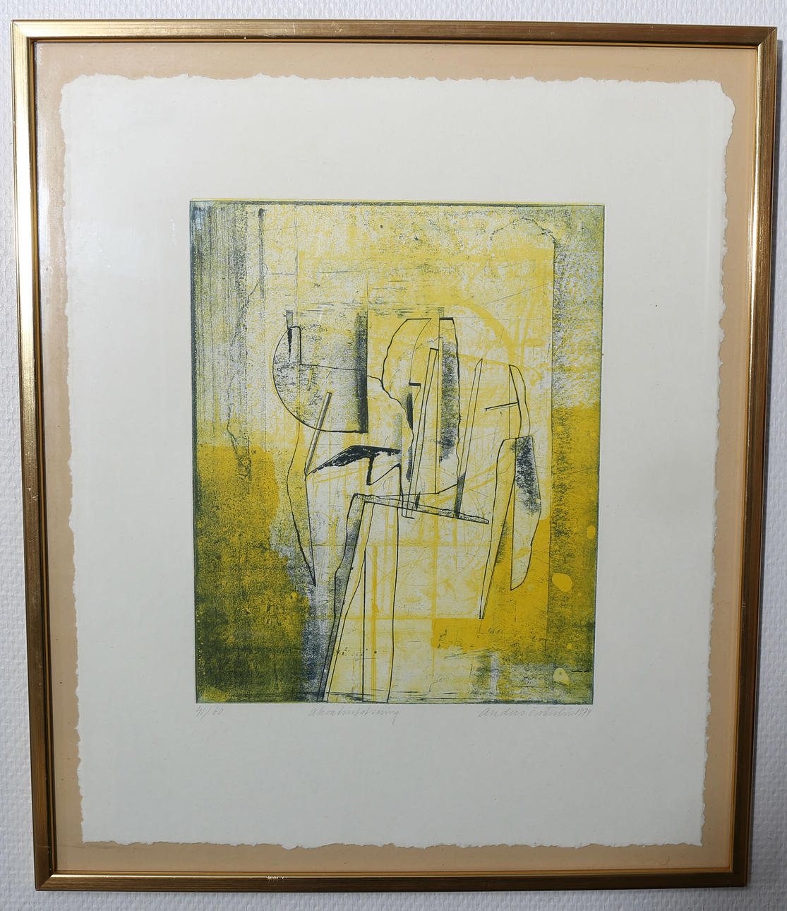 ANDERS ÖSTERLIN. Litografi, numrerad 41/60, signerad.