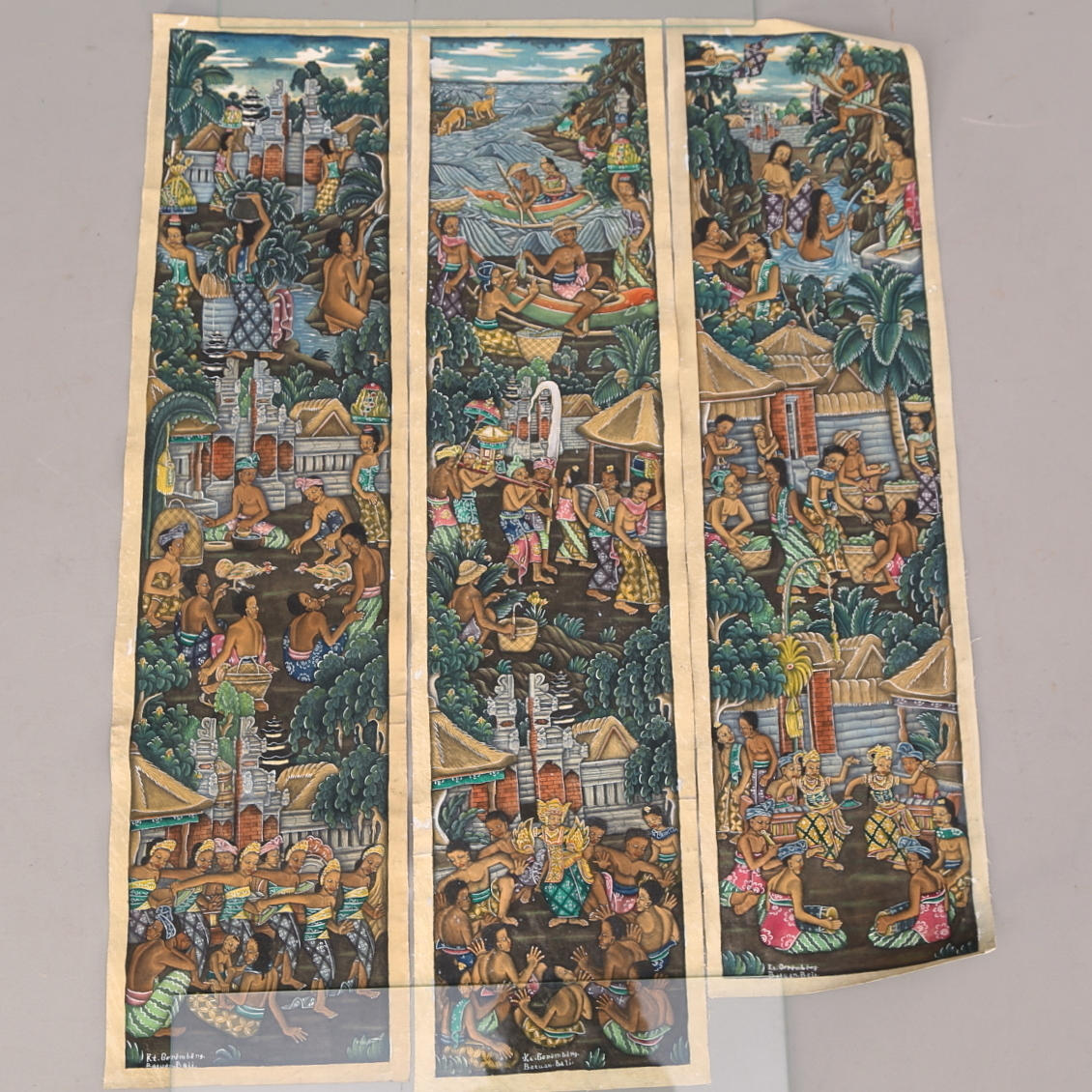 RULLMÅLNINGAR 3 st, Bali.