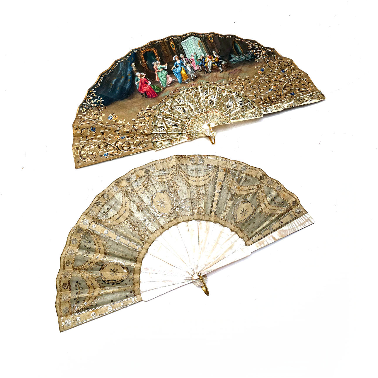 2 ALTE VENTILATOREN, 19. UND 20. JAHRHUNDERT.