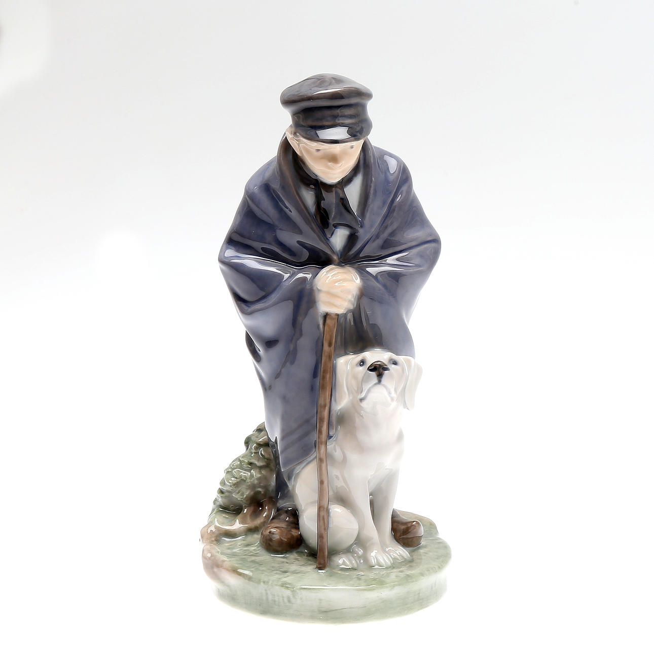 FIGURIN, porslin, herde med hund, Royal Copenhagen, Danmark.