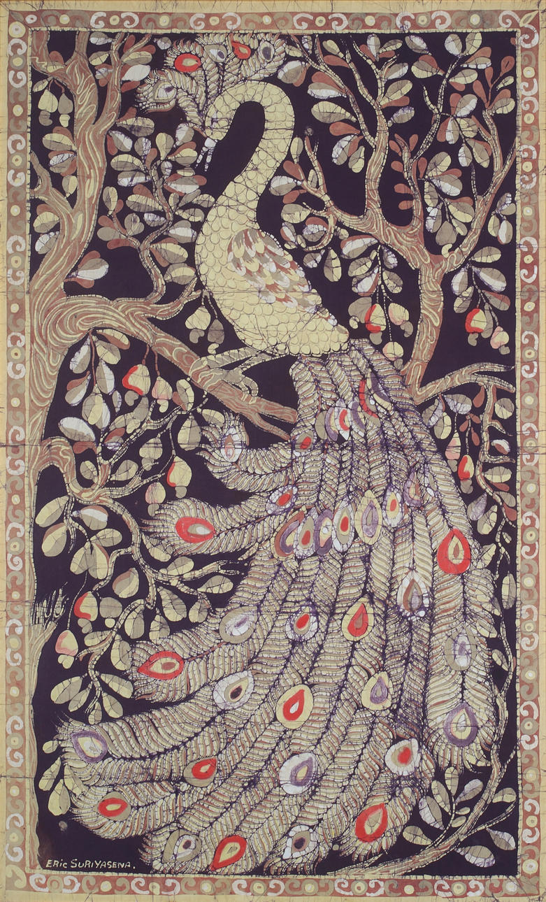 ERIC SURIYASENA. “Peacock”, textile print.