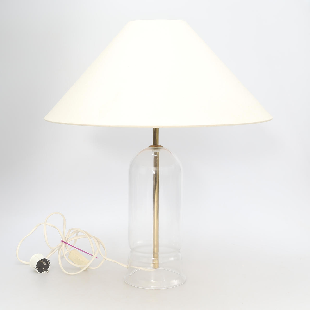 BORDLAMPE, gennemsigtig.