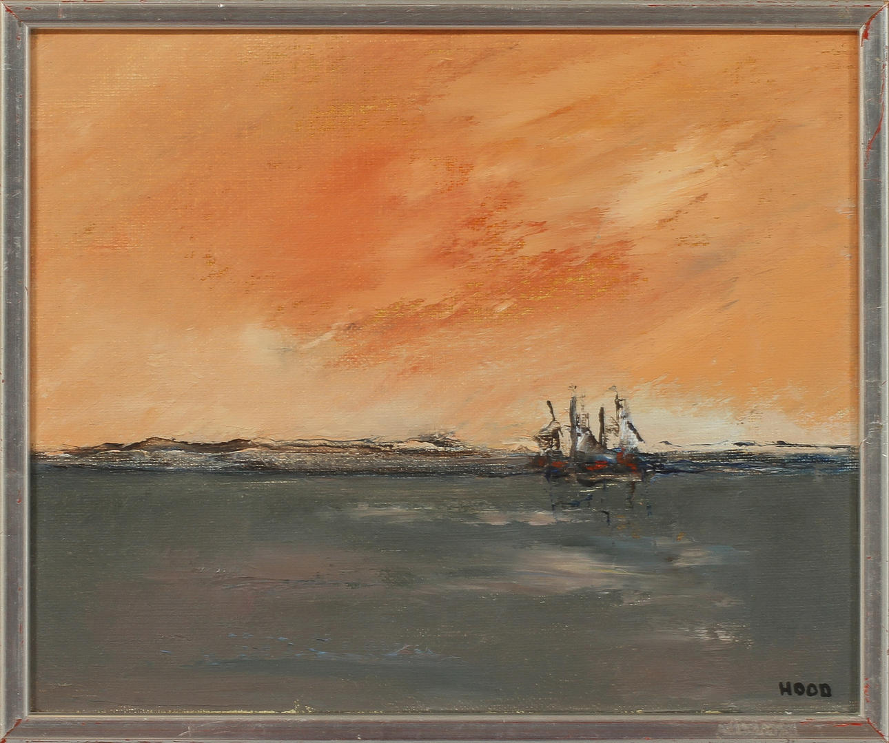 DITTE HOOD. olja på duk, sign.