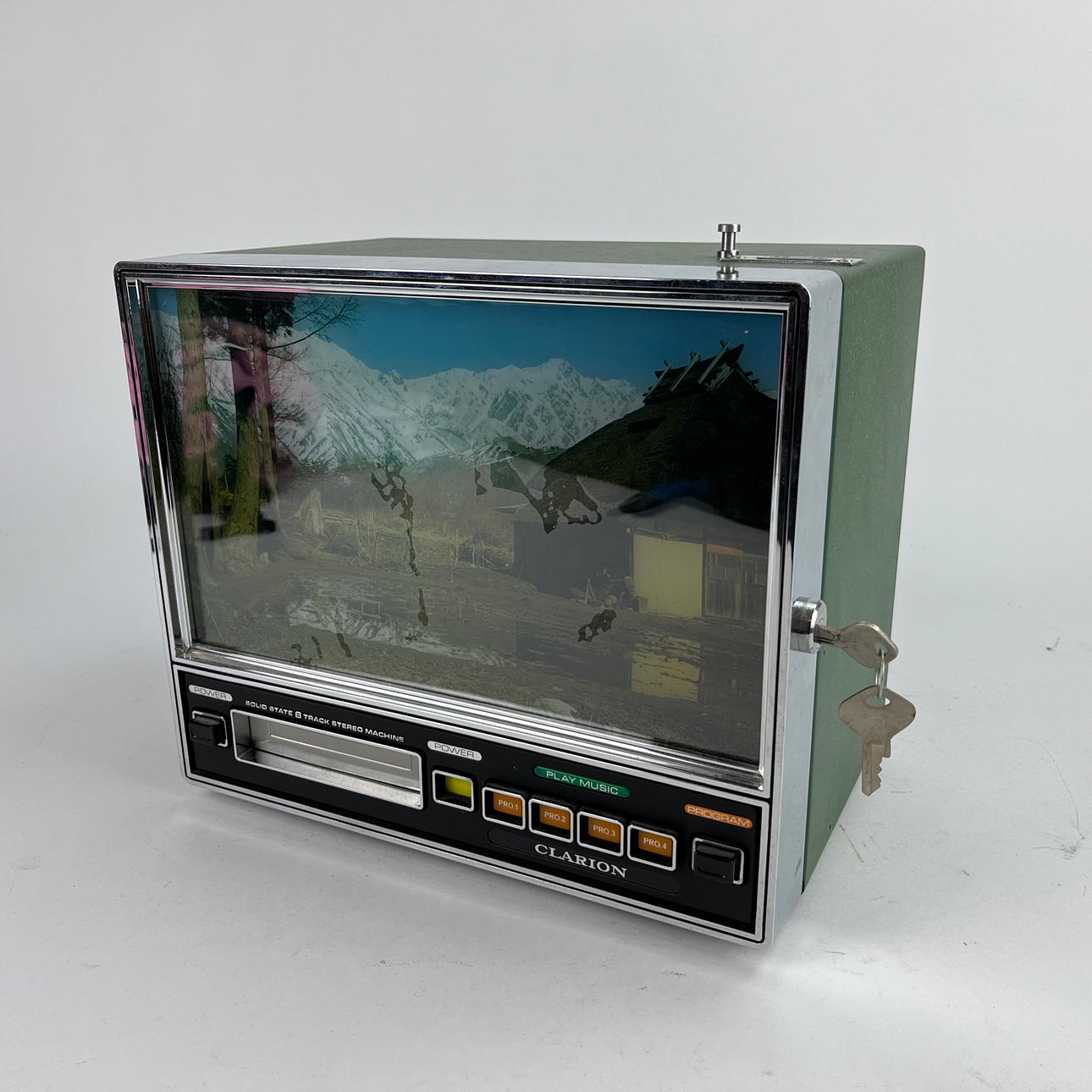 8-TRACK PLAYER, Clarion, Solid state 8 track stereo machine.