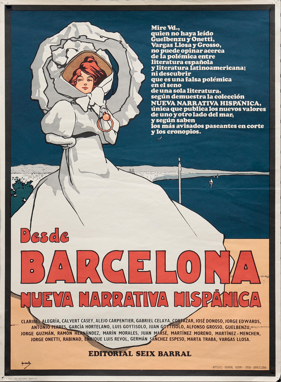 Reklamaffisch för ”New Hispanic Narrative”.