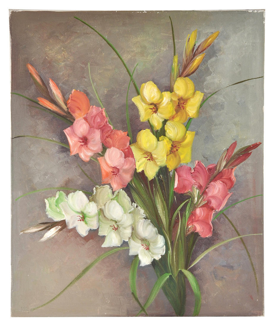 UNSIGNIERT. Stilleben med gladioli.