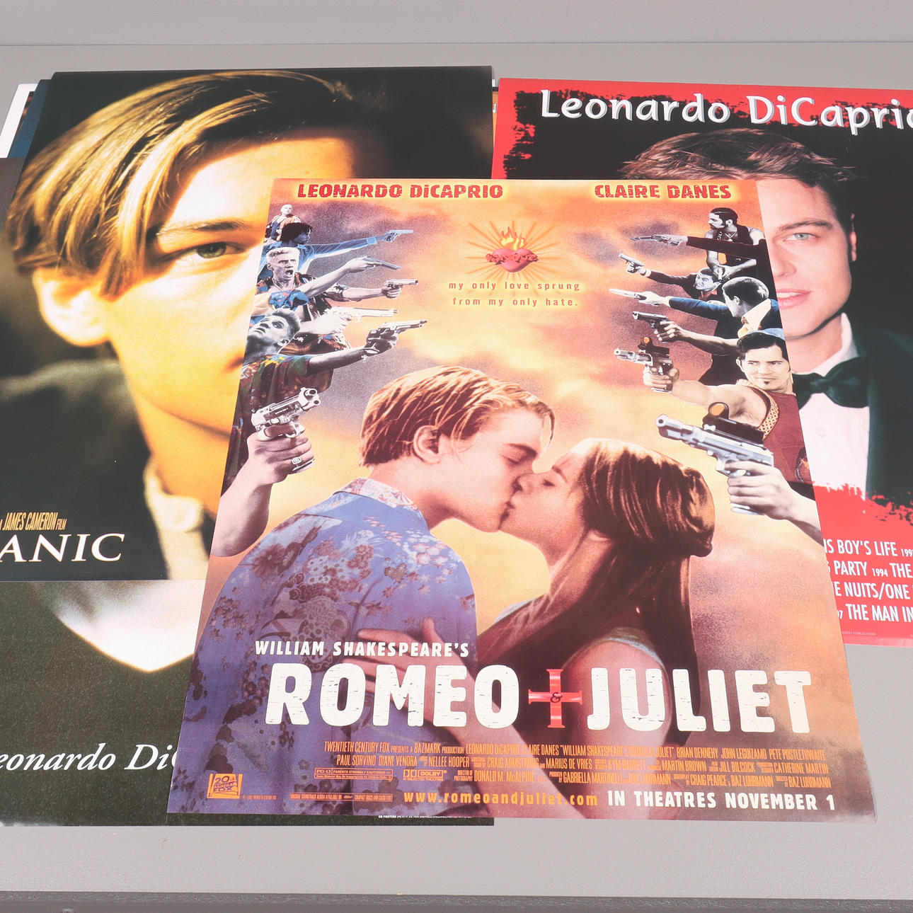 PLAKATER 8 stykker, Leonardo DiCaprio.