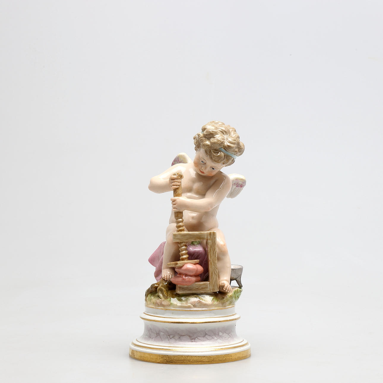 FIGURIN i porslin, Meissen, Tyskland, 1800-tal.