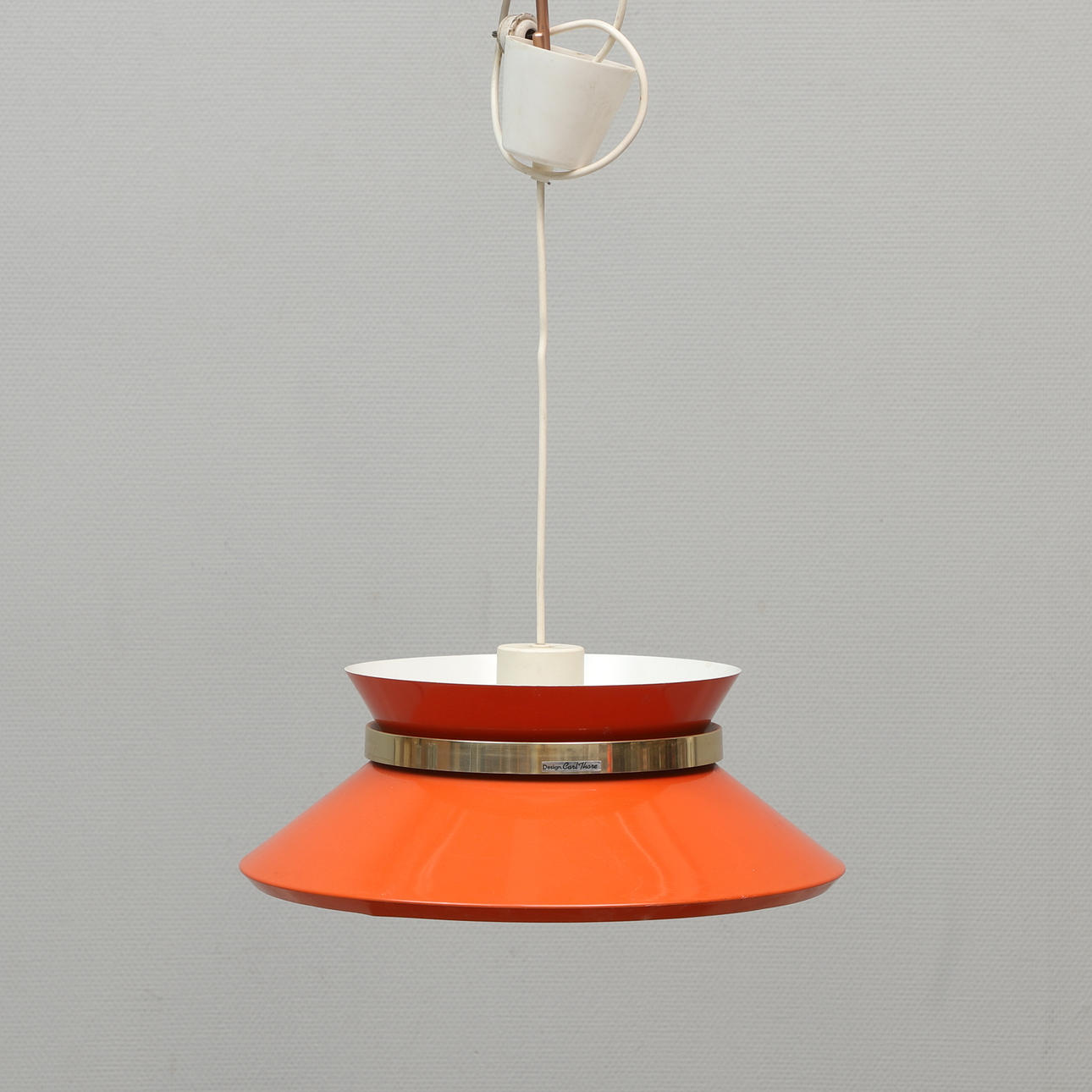CARL THORE. ceiling lamp, metal, 1970s.