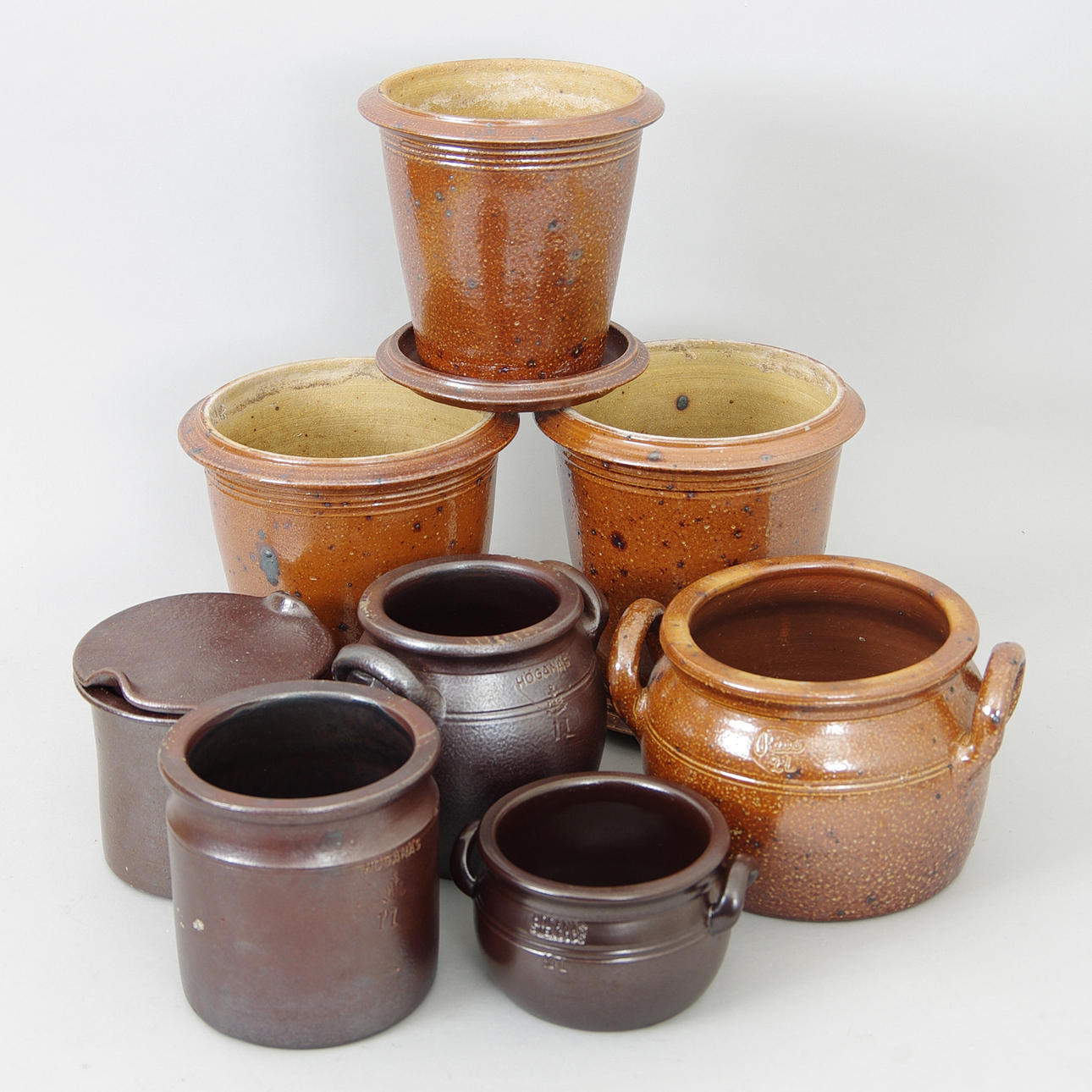 KRUKOR SAMT KRUS, keramik, Raus, Höganäs samt Wallåkra.