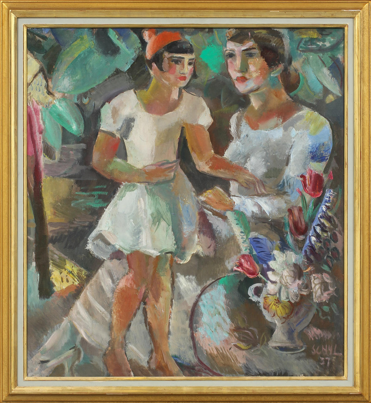 JULES SCHYL. olja på duk, signerad samt daterad -37.