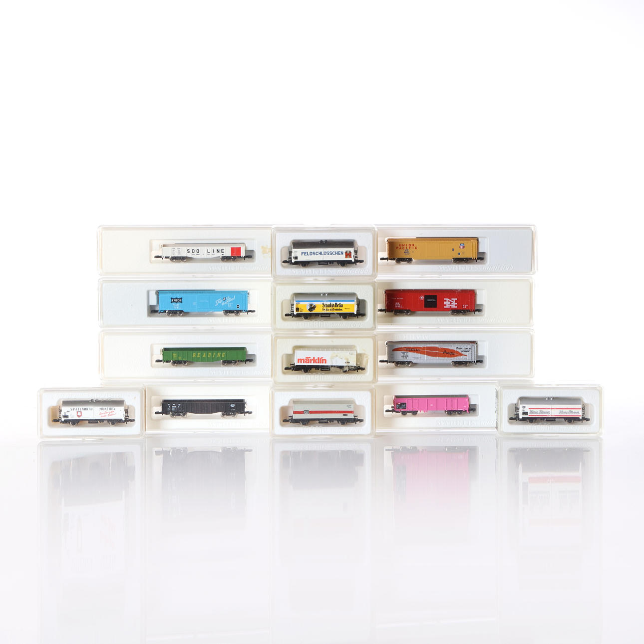 MÄRKLIN, CARTS, 14 PCS. The Mini Club.